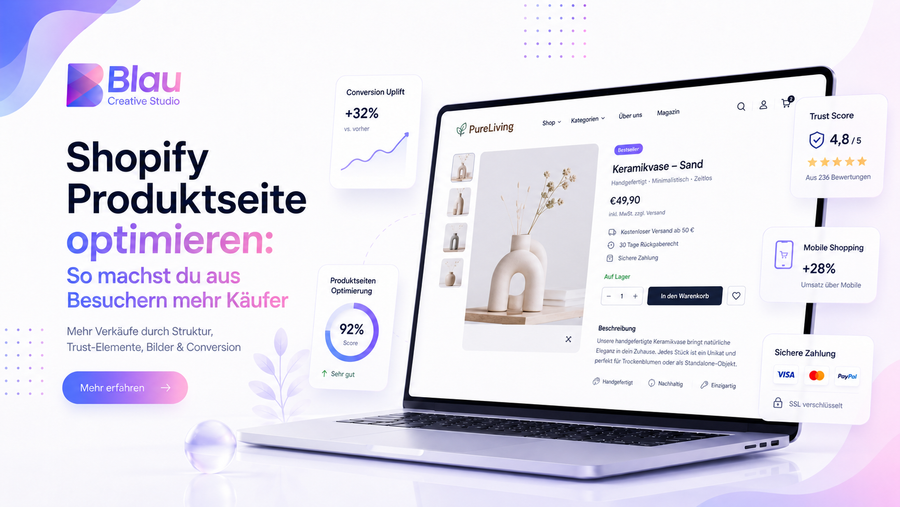 Shopify Produktseite optimieren: So machst du aus Besuchern mehr Käufer