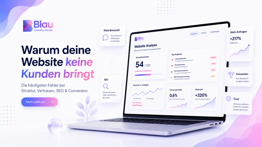 Warum deine Website keine Kunden bringt – und was du dagegen tun kannst