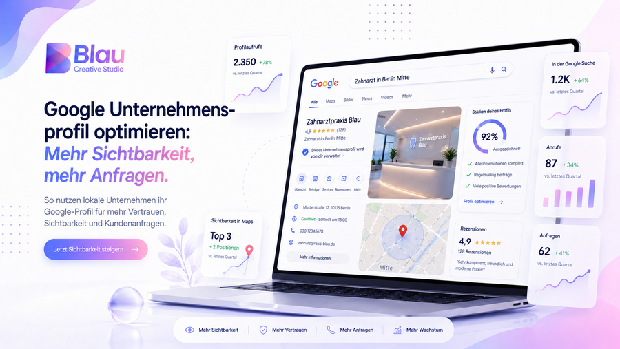 Google Unternehmensprofil optimieren: Mehr Anfragen