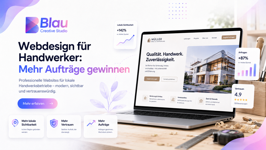 Webdesign für Handwerker: Mehr Aufträge gewinnen